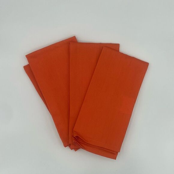 Fall Bright Orange Napkins   - Picture 1 of 5